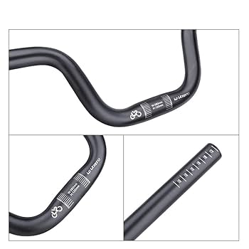 Amazon.co.jp: BluFied バイクハンドルバー アルミニウム合金 U