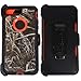 Apple iPhone 7 Case,Heavy Duty Defender Impact Rugged with Built-in Screen Protector Camouflage Protective Case Cover for iPhone 7 (Orange-Grass-Camo)