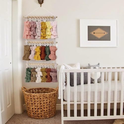 Porte-serrettes et porte-bandeaux pour mur de chambre de fille