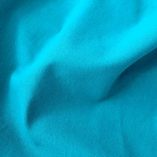 Enjoy Home, Oeko Tex Certified Cotton Curtain with 8 Chrome Metal Eyelets Diameter 4 cm, 135 x 240 cm, Turquoise - Image 4