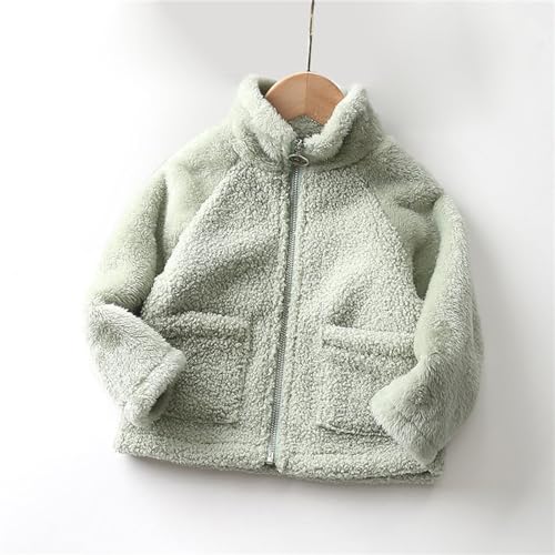 Girl and Toddlers' Sherpa Fleece Full-Zip Jacket Thicken Warm Coat Kids Puffer Sweatshirt Winter Outwear Comfort2