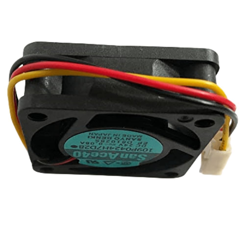 109P0424H7D28 24V 0.08A 40MM Fan - 4CM 4015 3-Wire Inverter Cooling Fan, Black