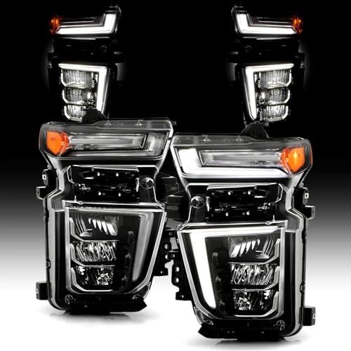 JSBOYAT LED Headlight Assembly for 2020-2023 Chevy Silverado 2500HD / 3500HD Pickup Truck Headlamp Replacement Pair Set