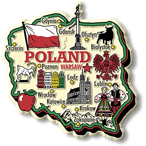 Imán Decorativo País Polonia Classic Magnets