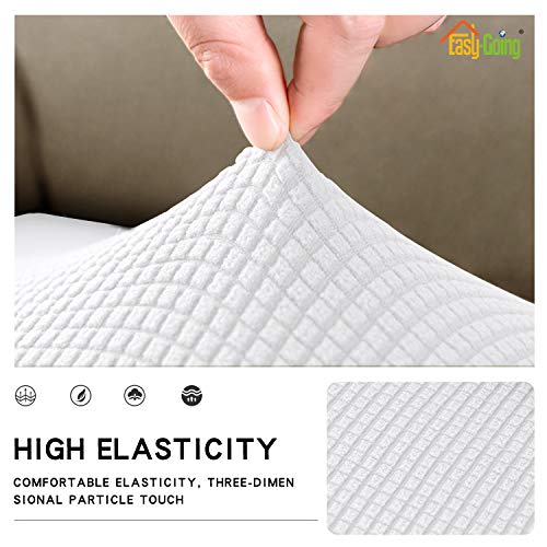 Image of Easy-Going Stretch 1 Piece Loveseat Couch Cushion Cover for Sofa