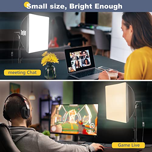 Torjim Softbox Photography Lighting Kit, 16'' x 16'' Professional Softbox Lighting Kit with 85W 3000-7500K LED Bulbs, Studio Lights for Photography/Video Recording/Live Streaming/Portraits Shooting by Torjim - Image 4