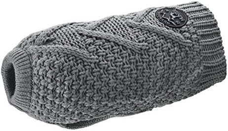 HUNTER Malmö Hundepullover | Polyacryl, wärmend & bequem, elastisch für optimalen Sitz, reflektierend, waschbar bei 30°C, Farbe: Grau, Größe: 40