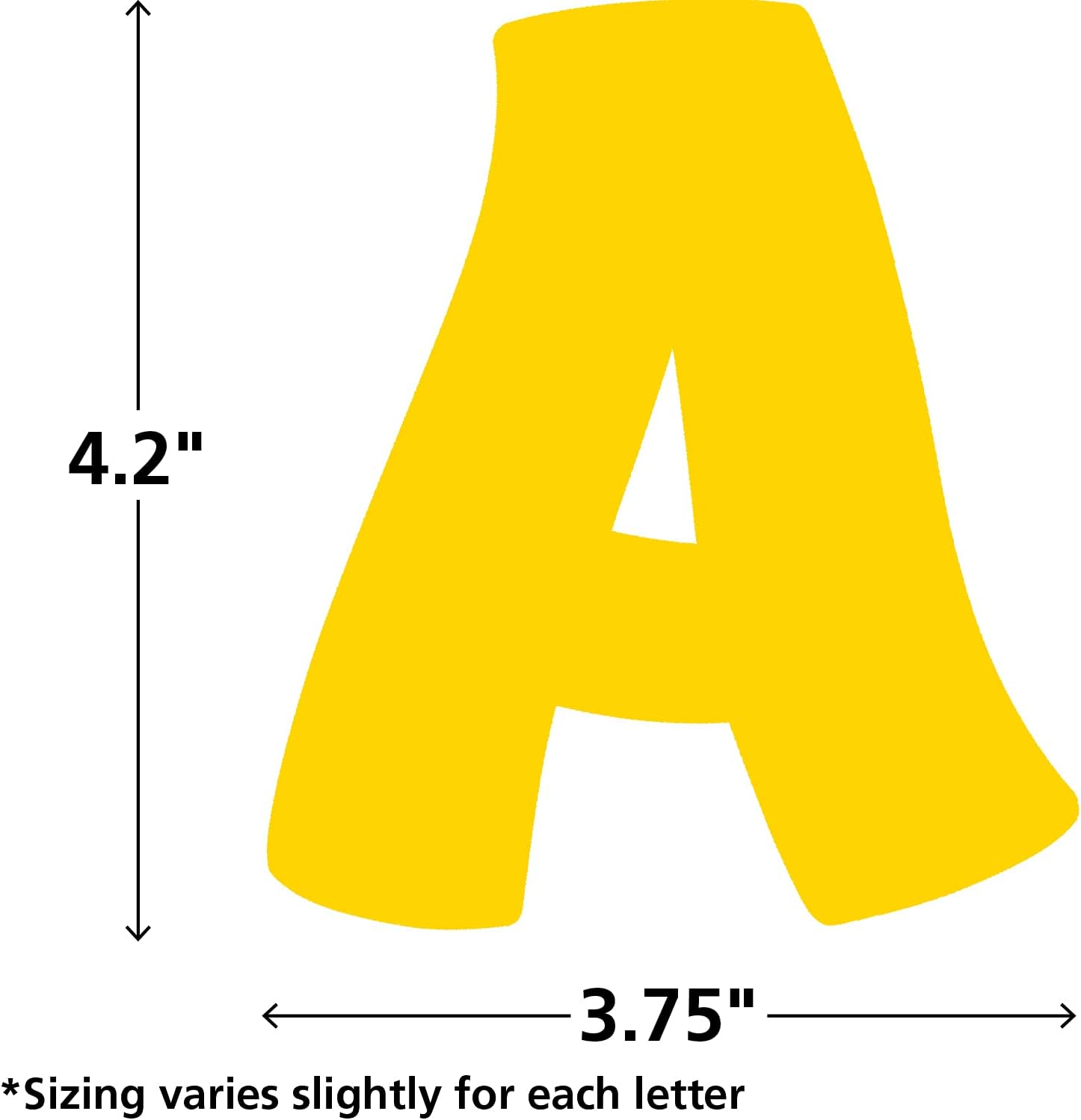 Teacher Created Resources Yellow Gold Fantastic 4" Letters Combo Pack (TCR5818)
