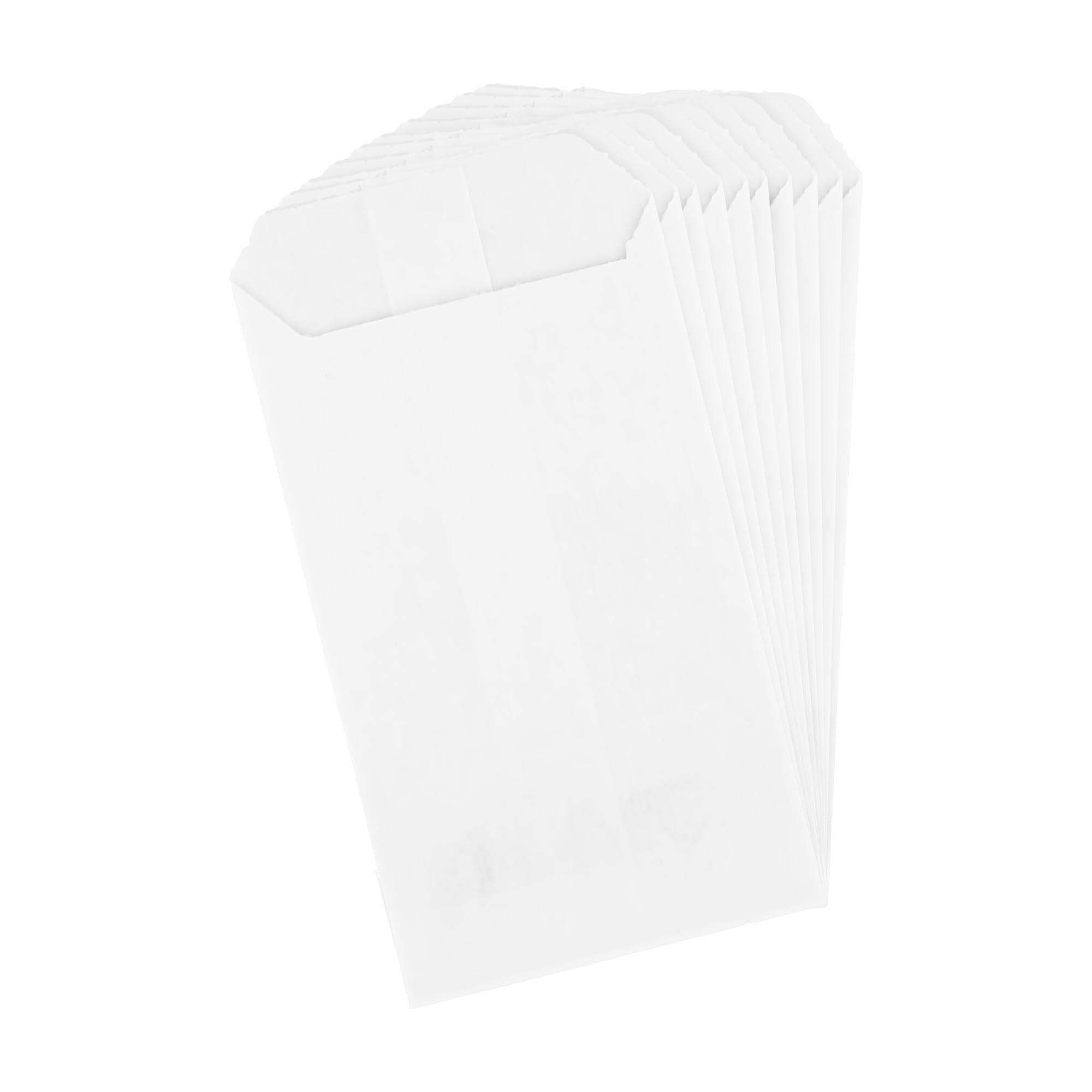 IMBALLAGGI 2000 - Sacchetti Carta per Alimenti Bianchi, 100 Pezzi da 25x50 cm di Altezza, Buste di Carta per Pane, Dolci, Pranzo, Panino Richiudibili e Certificati MOCA Adatti al Contatto Alimentare
