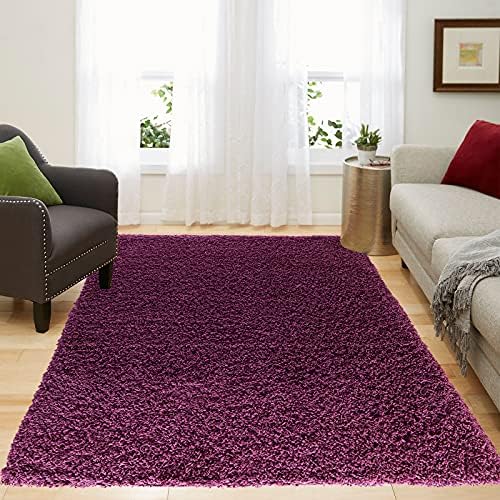 renoazul® Shaggy Rug Living Room Hallway Carpet Runner Soft Touch Thick Pile, 200x290 Kitchen Bedroom Area Rug Non Shedding (Teal Verona Shaggy Rug)