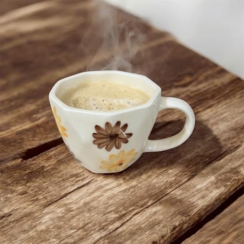 Image of Mystic Brown Ceramic Coffee Mug 200ml | Premium Tea Cup for Latte, Cappuccino, Green Tea & Hot Chocolate | Stylish Drinkware for Home & Office