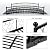 Garturects 6 FT Metal Garden Bridge - Decorative Footbridge with Siderails, 660 LBS Weight Capacity, Outdoor Foot Bridge for Backyard, Creek, Stream, Pond (Black)