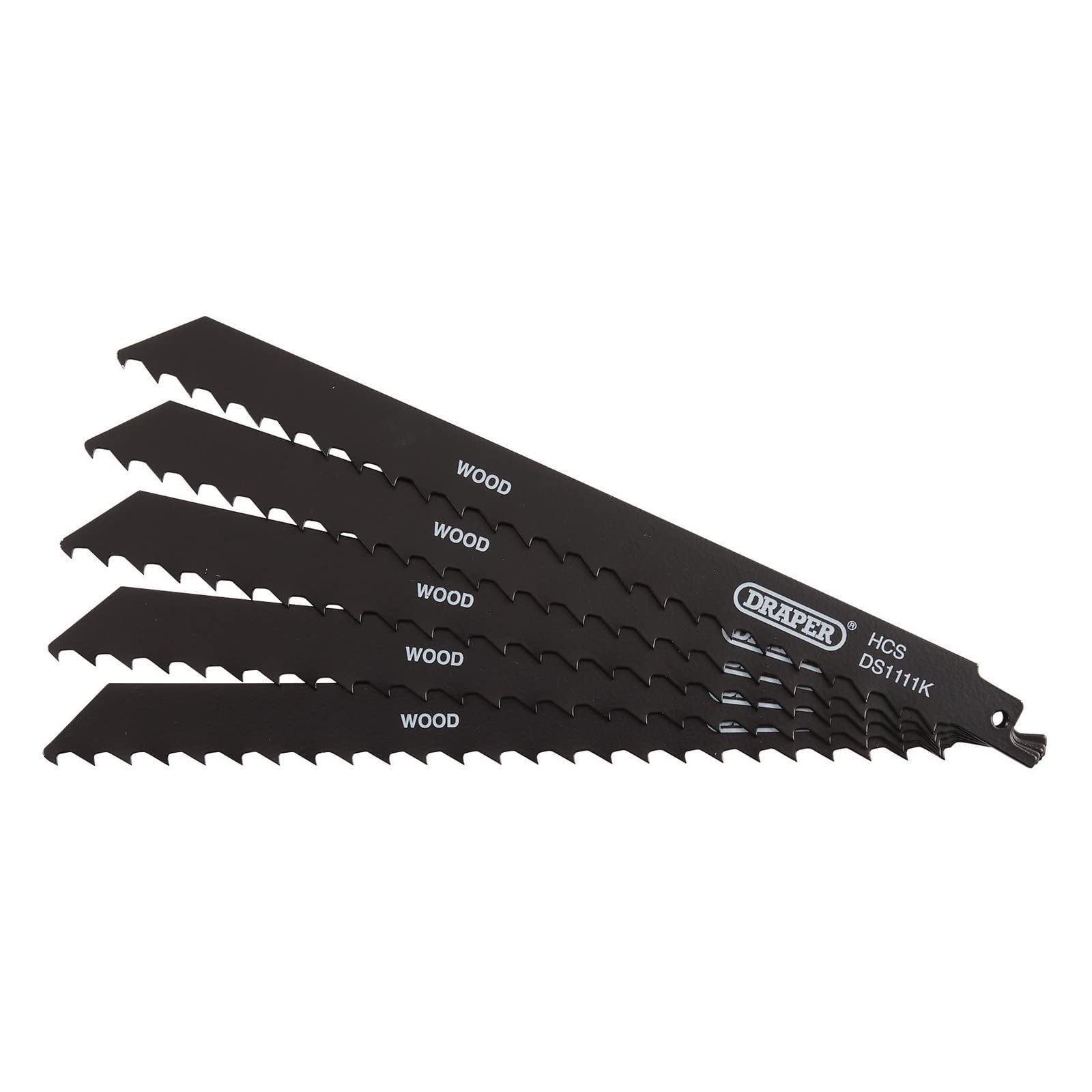 Draper 38589 Reciprocating Saw Blades-Wood-Plastic Cutting, 225mm ...