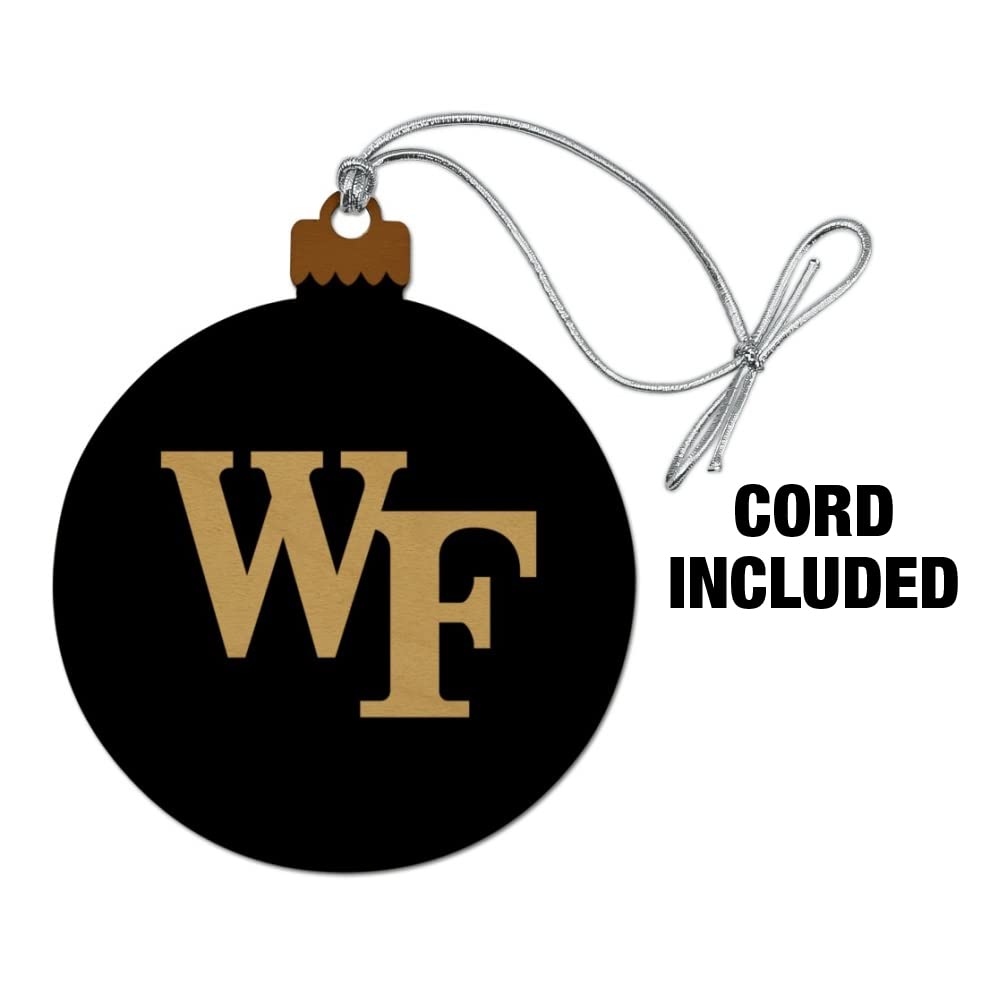 GRAPHICS & MORE Wake Forest University Primary Logo Wood Christmas Tree Holiday Ornament