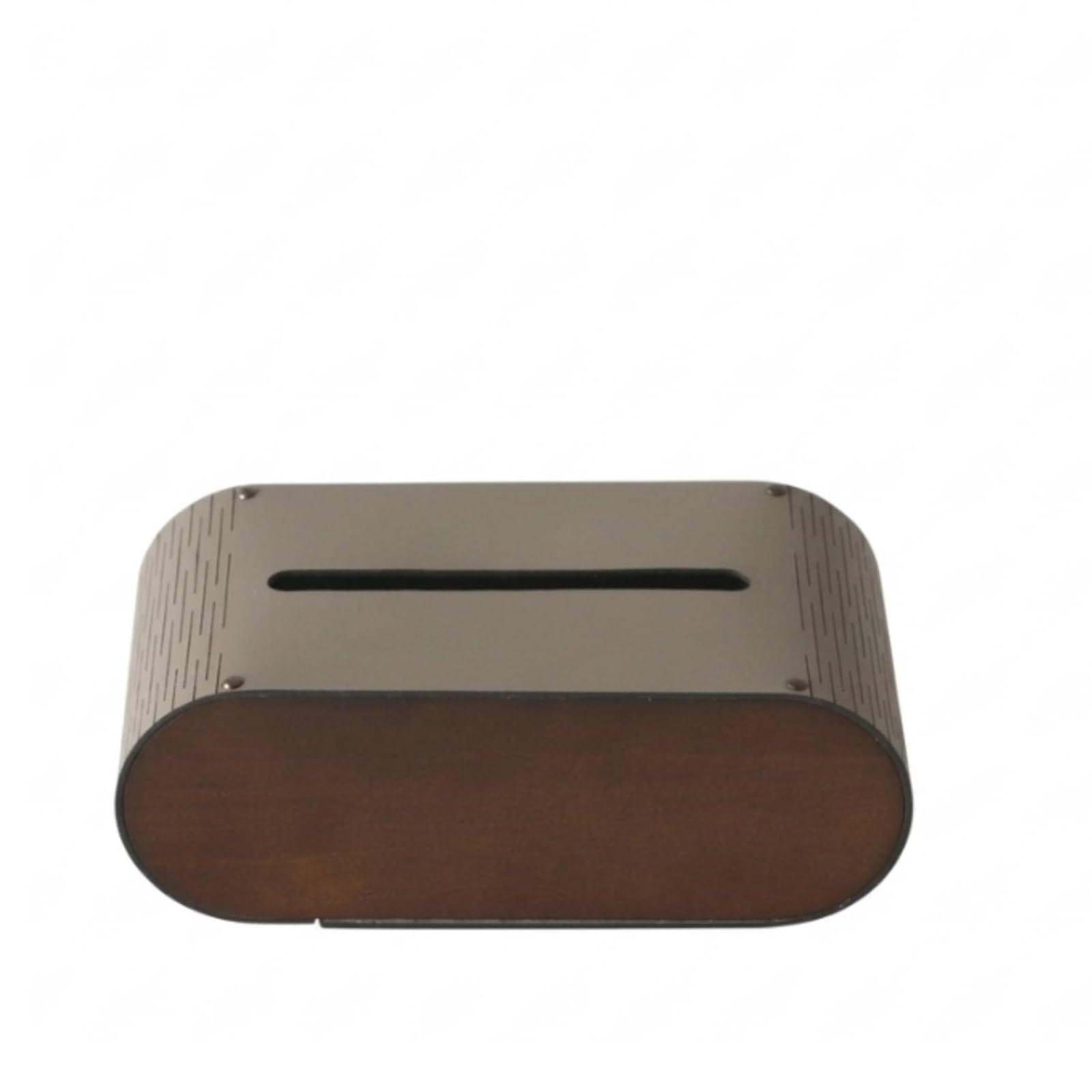 Porta Fazzoletti con Effetto Legno Rettangolare Copri Scatola di Fazzoletti Elegante Copriscatola per Soggiorno, Grigio Sabbia