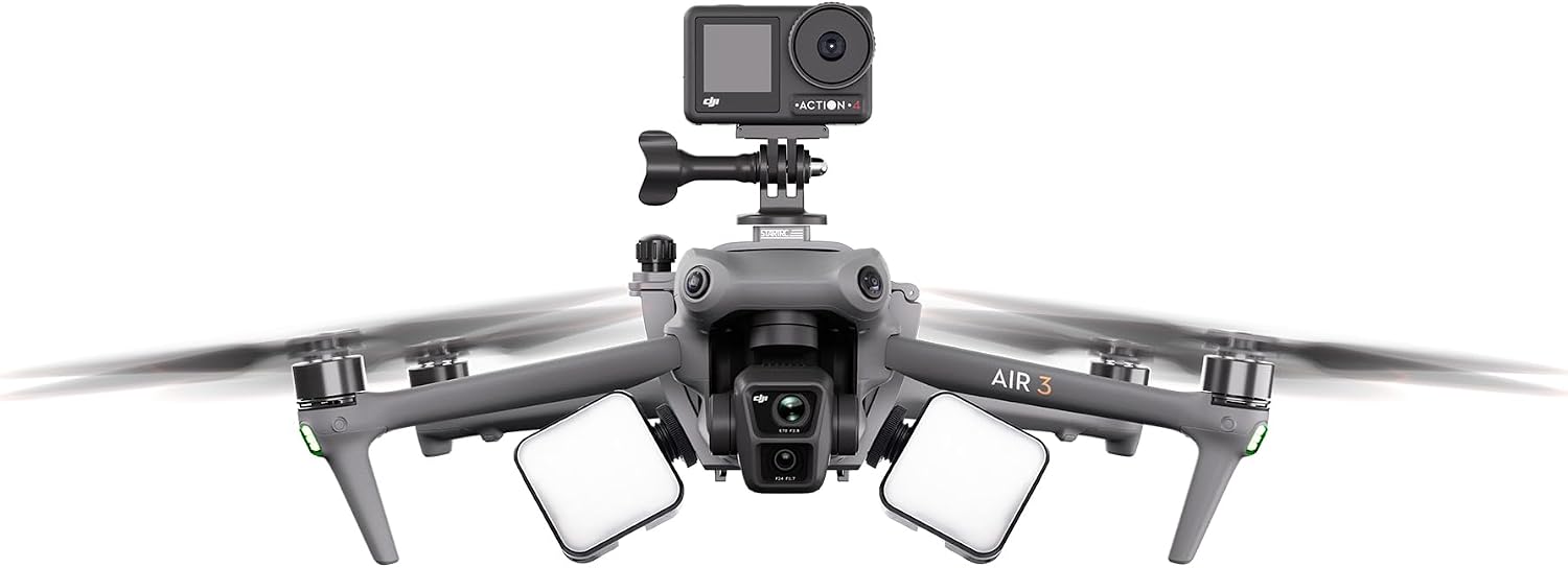 Extension Bracket Camera Mount for DJI Air 3, Fixed Holder Accessories with 1/4 Screw Compatible with GOPRO