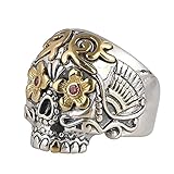 Aotiwe Anillo solitario de circonita cúbica, anillo de dedo medio, plata de ley 925 ajustable (Q 1/2-X 1/2)