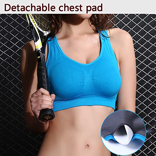 Sujetadores deportivos mujer WENJUN talla grande negro M 3
