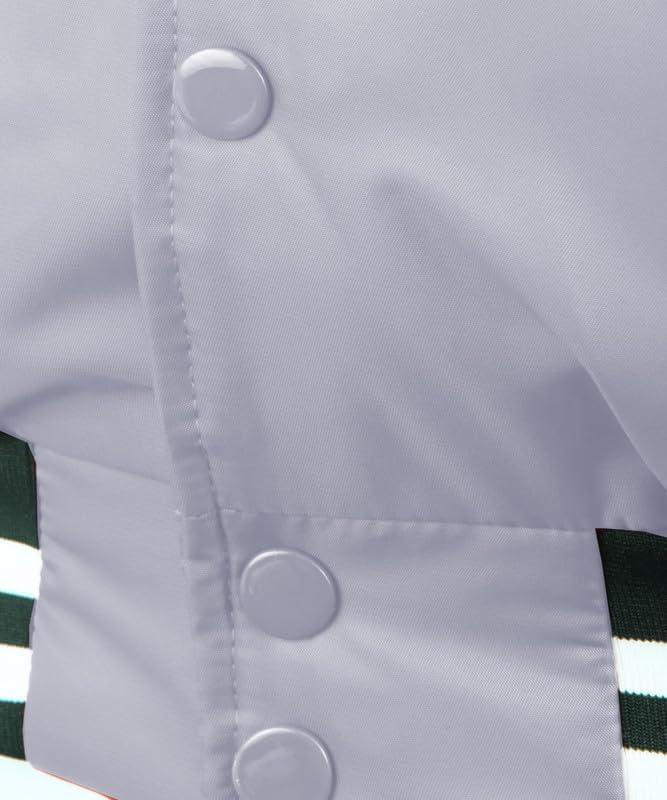 Mens College Bomber Jacket Baseball Varsity Aviator Lightweight Jacket
