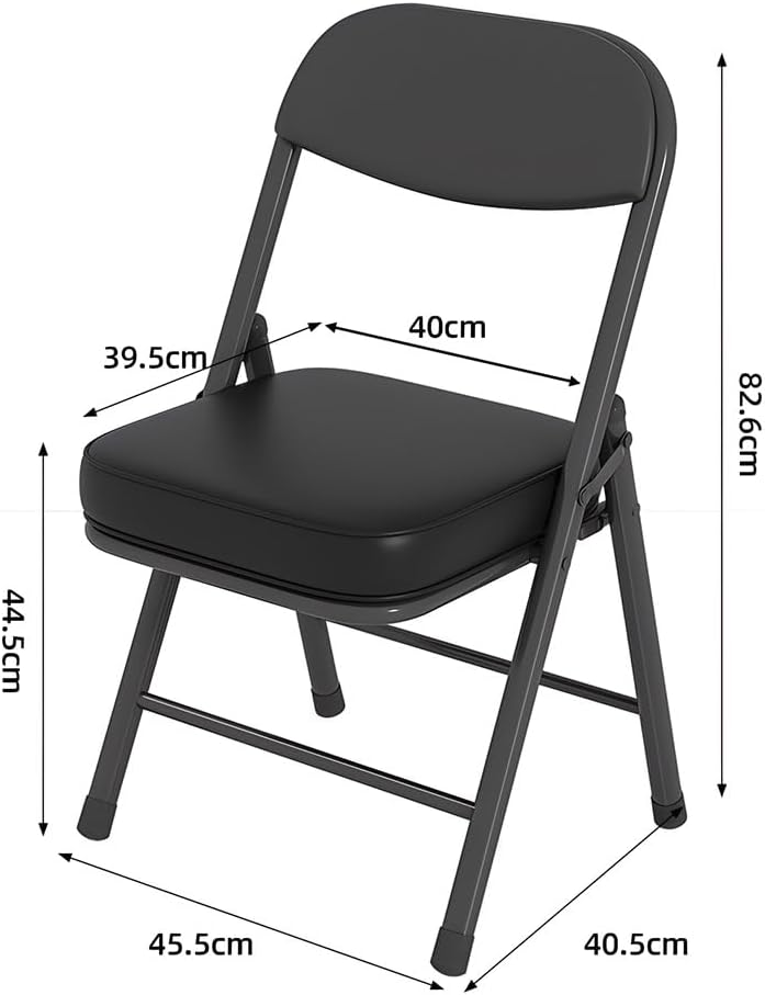 Folding Chair, Back Chair, Home Dining Chair, Portable Office Chair, Conference Chair, Computer Chair, Dormitory Chair(Red)