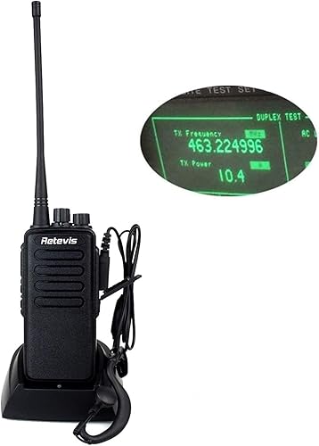 Miniatura 4 de Retevis RT1 Walkie Talkies de largo alcance para adultos, 3000 mAh, batería de alta capacidad, radios bidireccionales recargables con antena larga y