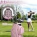 Luxury Womens Golf Bag, PU Leather Golf Cart Bag with Dual Handles for Women/Ladies, 14-Way Full-Length Top Dividers, Large Putter Well, Ultra Lightweight, Large Pockets for Accessories (Pink)