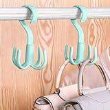 360 Degree Rotating Hook, Multi-Functional No Drill Wall Hook Organizer for Coats, Bags, Scarves, and Accessories