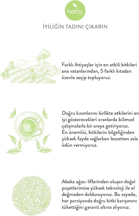 Herby Yeşil Kahve Çekirdekli Fit Çay, 3'lü Paket