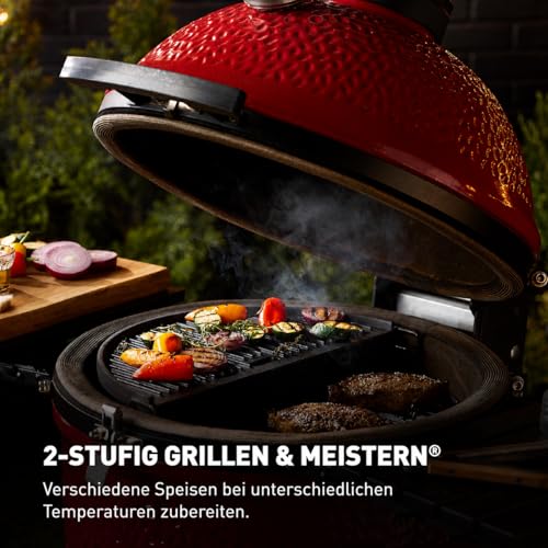 Foto von Kamado Joe® - Klassisch II Keramischer Außengrill, Rot, 18 inch