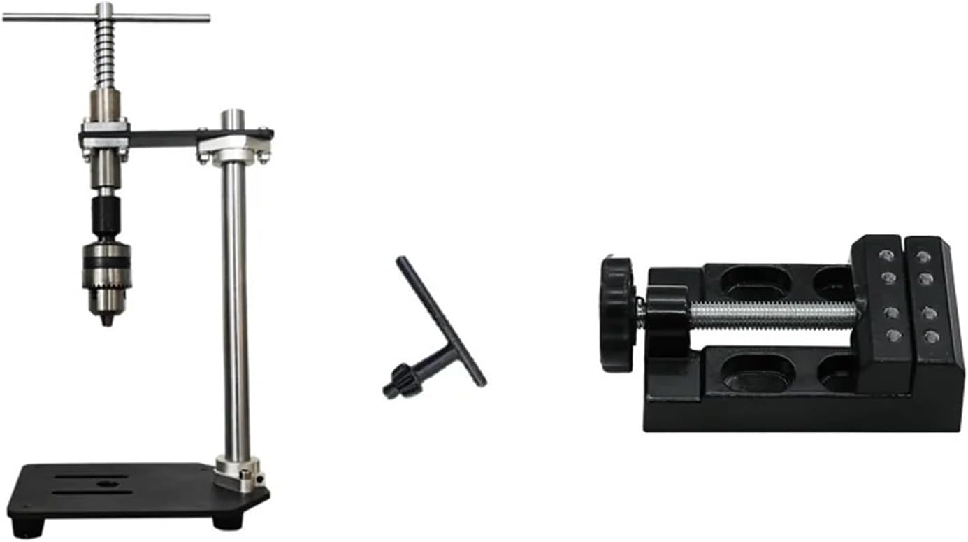 CAARLA Manual Tapping Machine Manual Vertical Tapping Machine Tapping Small Handheld Adjustable Tap Wrench Bench Winch Extended Ratchet Shaker Arm(Tapping Machine)