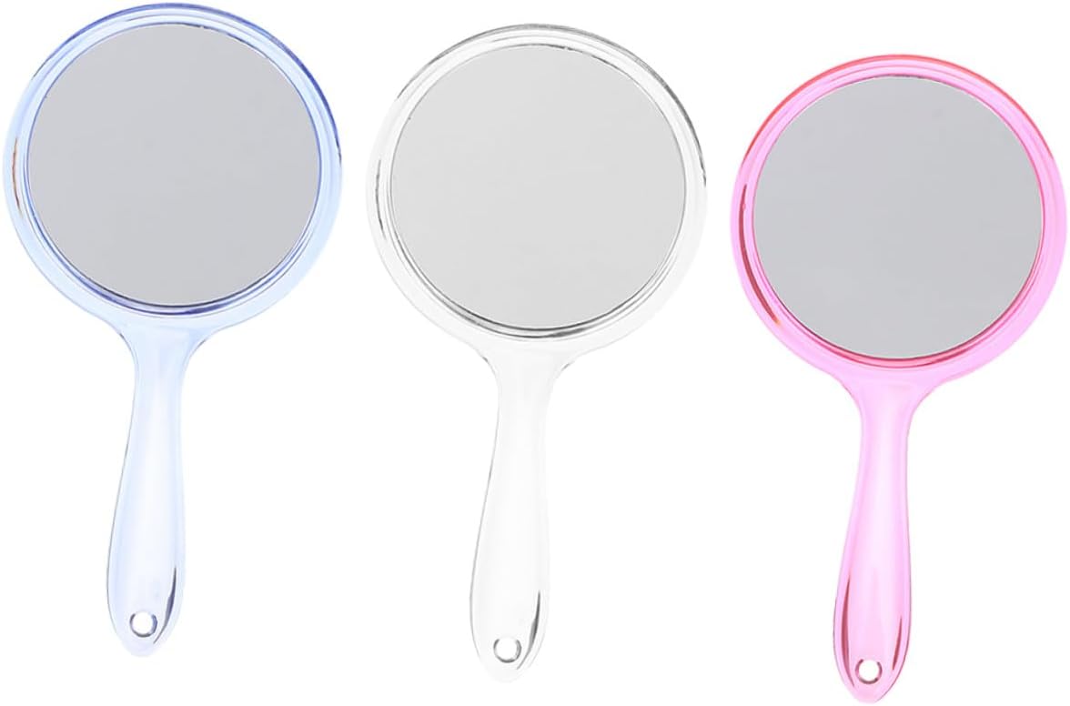 Ciieeo Handheld 3pcs Dual Sided with Magnification Makeup Mirror