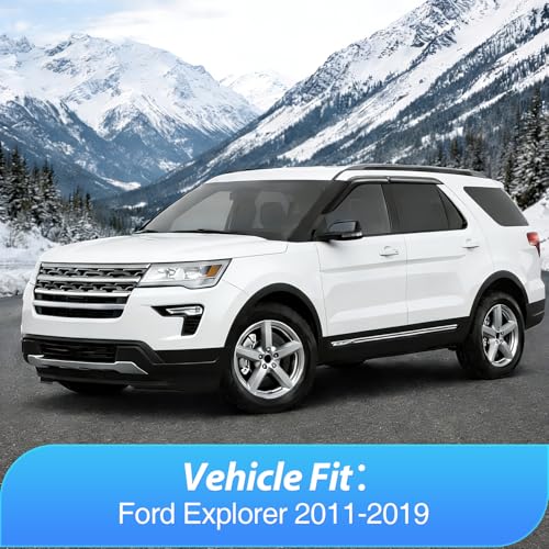 Image of Nilight Tape-On Rain Guards for Ford Explorer 2011-2019 4-Door SUV, 4PCS