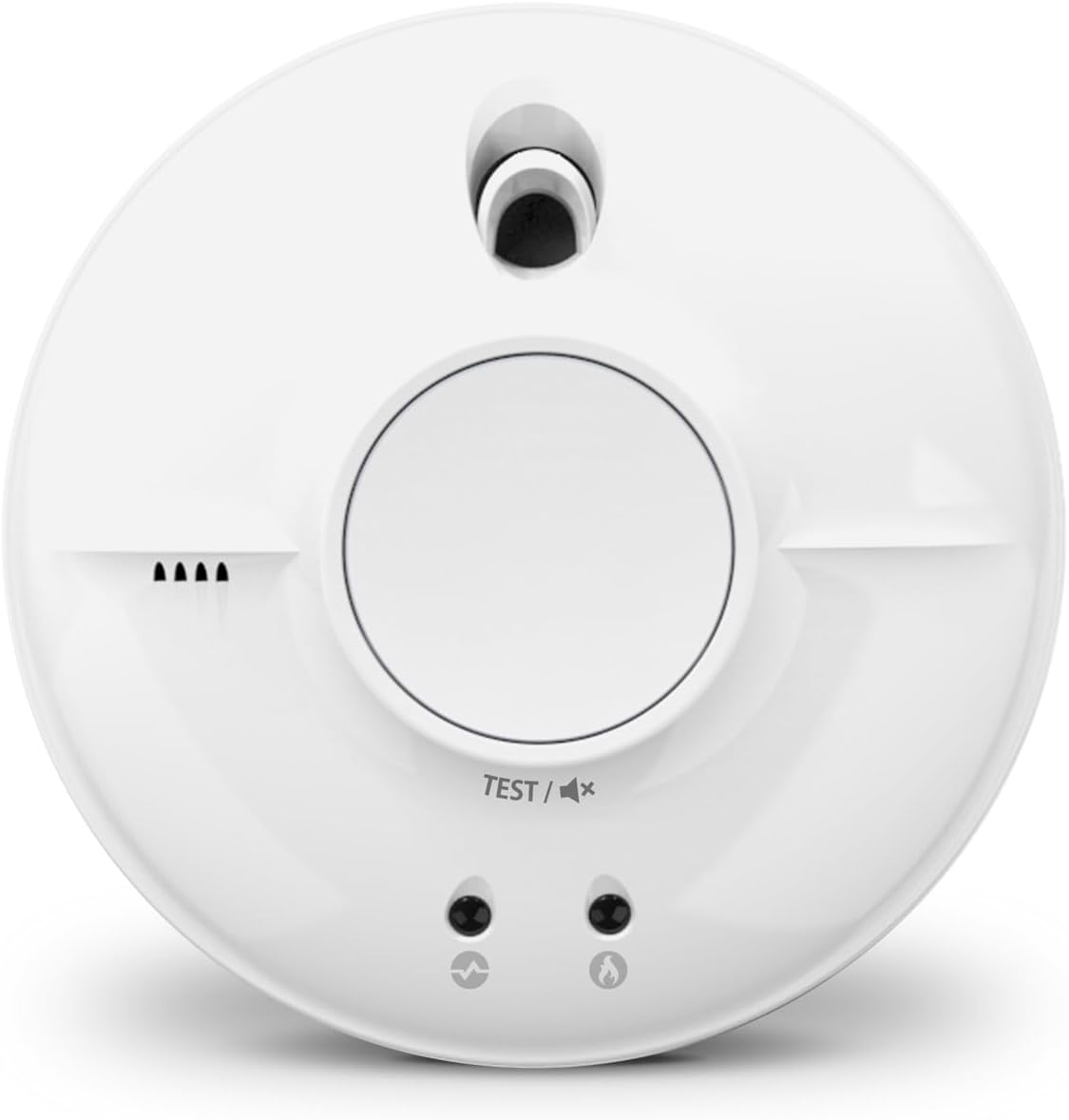 Mains Smoke Alarm - SW1-R Mains Powered Optical Smoke Detector with Backup Battery - Wired, Interlinked Smoke Alarms for Home with Test Button and LED Indicators - White