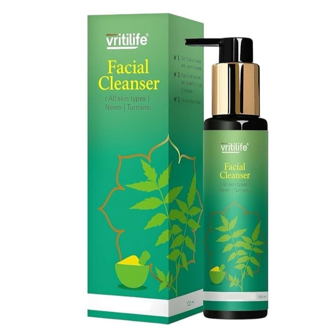 Vritilife® Facial Cleanser with Neem and Turmeric for All Skin Types, 100ml-image-9