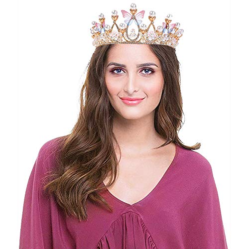 CYSJ Tiara Corona di Cristallo, Tiara Strass