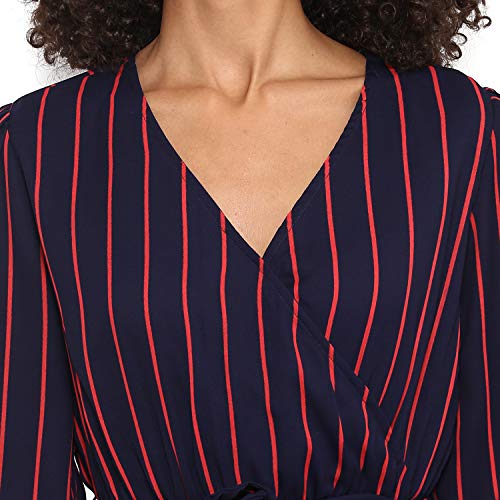 Image of Harpa V-Neck Vertical Stripes Dress