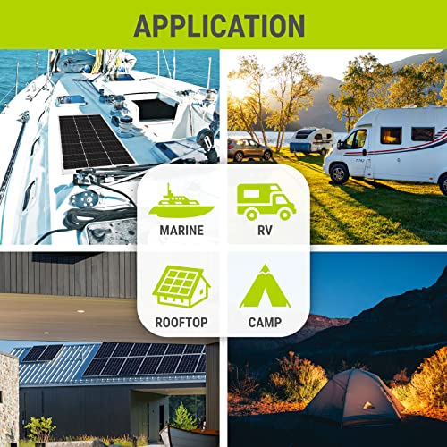 Newpowa Flexible Solar Panel 100W 12 Volt Monocrystalline Semi-Flexible Bendable Mono Ultra Lightweight High Efficiency Charger Off-Grid For Uneven Surfaces Marine Rv Cabin Va #TOP6