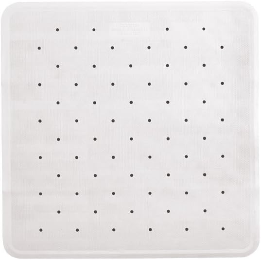 Rubber Shower Mat 53x53cm Champagne Home & Kitchen