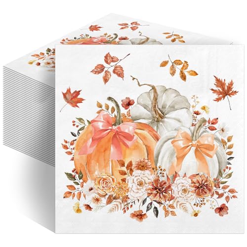 Servilletas de fiesta de otoño para evitar manchas en mesas de madera durante el almuerzo