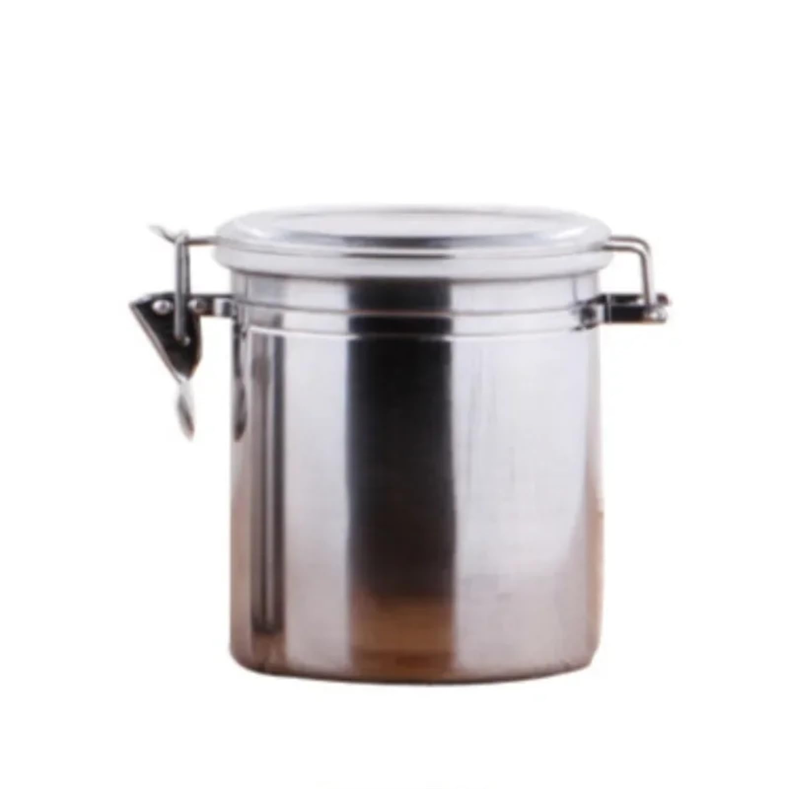 FDBTYJN Tea Caddy Kitchen Tool Coffee Storage Sealed Tank Stainless Steel Jar Tea Bean Containers(10x10.5 cm)