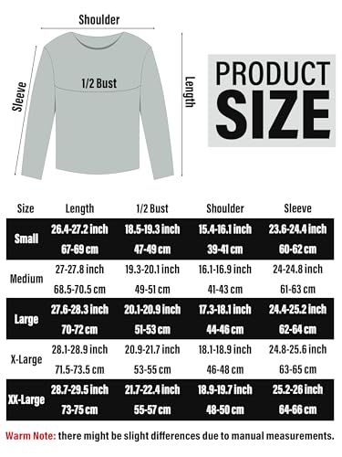 URATOT Men's Thermal Underwear Tops Crewneck Fleece Lined Long Sleeve Tops for Men Base Layer Cold Weather Winter Warm Black