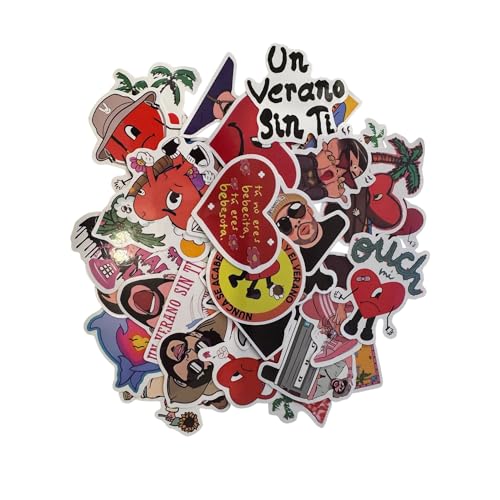50Pcs Vibrant Singer Inspired Cartoon Stickers - Waterproof PVC D...