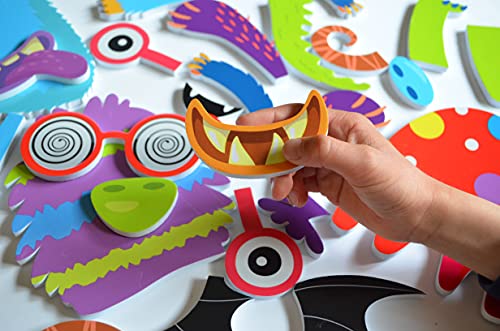 Buddy & Barney Silly Monsters Bath Stickers, Monster Foam Stickers Bath Toy for Children 3+, Pack of 30 Reusable Stickers, Bathtub, Tub, Shower, Boys, Girls, Kids by Buddy & Barney - Image 6