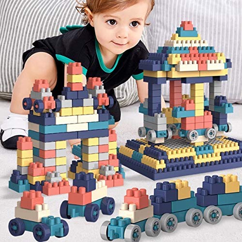 HRK Building Bricks Blocks Kit with Wheels for Kids, Unbreakable Toys, Learning and Education Toys, Construction Building Blocks Toys Set Kids Boys Girls Block Game for Kids 100pcs -Multicolor (B096B2BZFR) Amazon Price History, Amazon Price Tracker