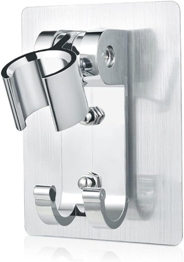 Shower Bracket Shower Rail Holder ABS Chrome Shower Holder Adjustable Bathroom Accessories Universal (Color : 1)