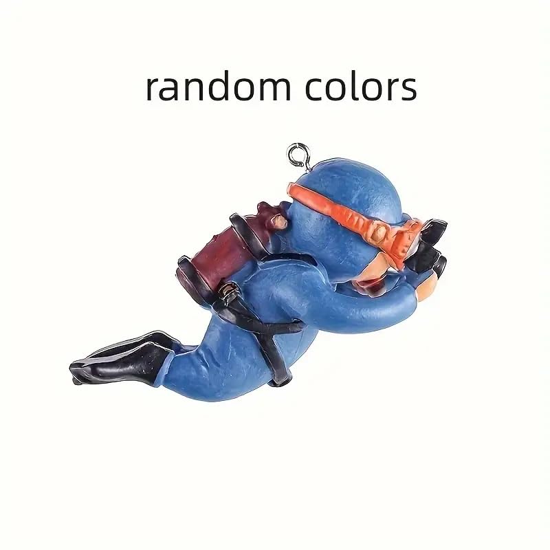 Image of VAYINATO 1 Piece (Blue) Floating Mini Cute Photo Diver Aquarium Fish Tank Simulation Decoration Ornaments | Made with Eco Friendly Resin | No Harm to Fish by Petzlifeworld