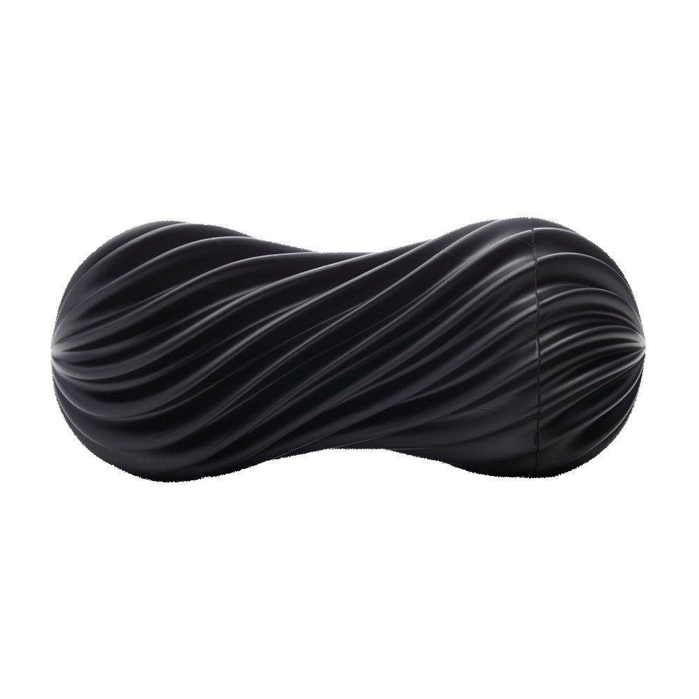 TENGA テンガ MOOVA ROCKY BLACK ムーバ ロッキーブラック 【締め付ける螺旋、絞り出すように吸い付く密着感】繰り返しタイプ 回転 吸い付き ミニローション付き 1個 (x 1)