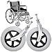 LIGUOYI 2 Pieces Wheelchair Caster Wheels with Front Forks, 6