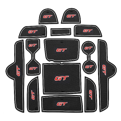 Center Console Liner Compatible with Kia Forte GT/GT-line 2022 2023 2024 Center Console Liner Cup Holders Non-Slip Pad Inserts Accessories (White) - Thumbnail 2