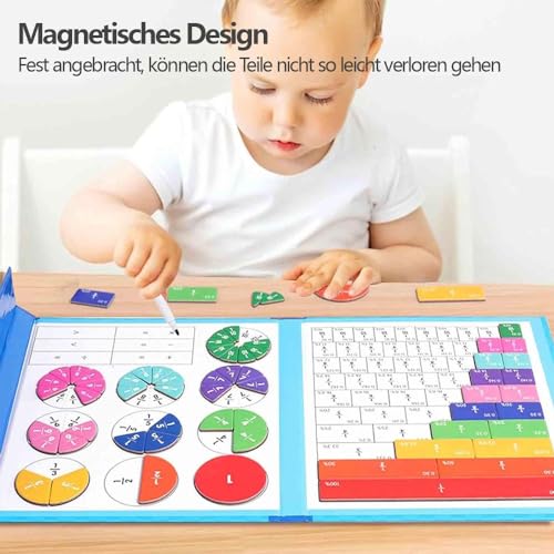 Bruchrechnen Material Magnetisch,Bruchrechnen Montessori-Material,Mehrfarbiges Bruchrechnen Lernen,Bruchstreifen,Mathe bruchrechnen material,Demonstrator Magnetische,Bruchrechnen Lernen Kinder
